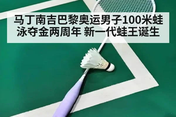 马丁南吉巴黎奥运男子100米蛙泳夺金两周年 新一代蛙王诞生